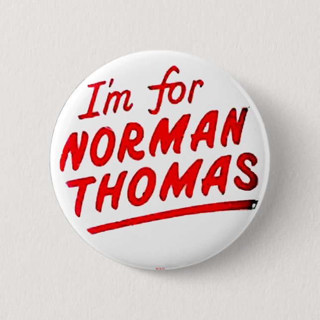 Norman Thomas - Button (Vorderseite)