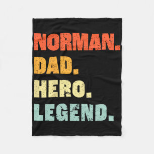 Norman Vater Hero Legend Personalisierter Individu Fleecedecke