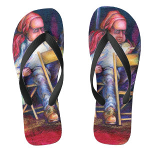 Norman zeichne lieber in seinem Schlaf Flip Flops