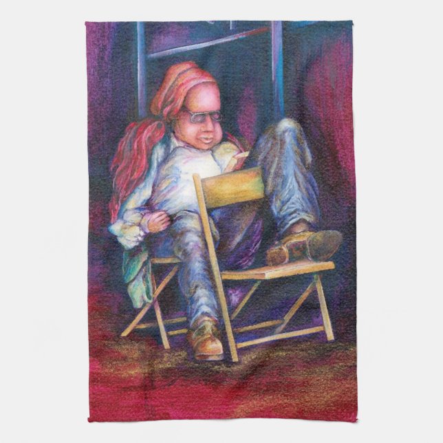 Norman zeichne lieber in seinem Schlaf Handtuch (Vertikal)