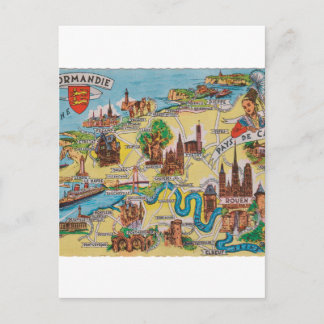 Normandie alte Karte