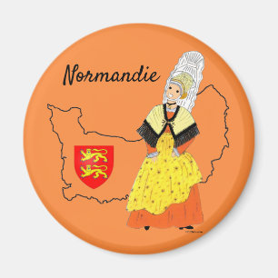 Normandie, Dieppe, Frankreich Magnet