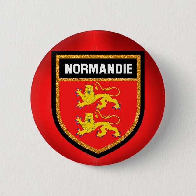 Normandie-Flagge Button (Vorderseite)