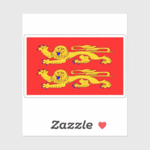 Normandie-Flaggensticker Aufkleber