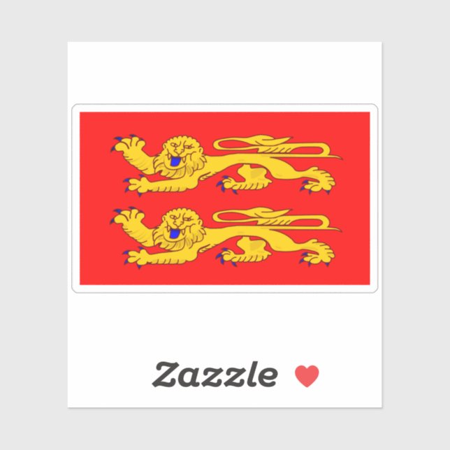 Normandie-Flaggensticker Aufkleber (Blatt)