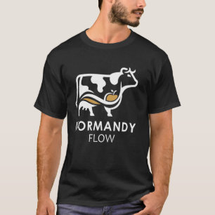 Normandie-Flow-Normanne-Kuh-und-Cider-Frankreich-f T-Shirt