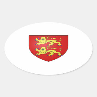 Normandie (Frankreich) Wappen Ovaler Aufkleber