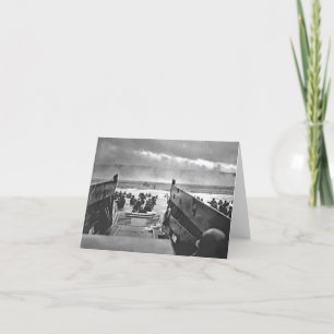 Normandie-Invasion an Invasionstag - 1944 Karte