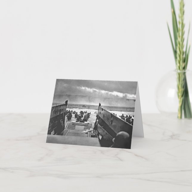 Normandie-Invasion an Invasionstag - 1944 Karte (Vorderseite)