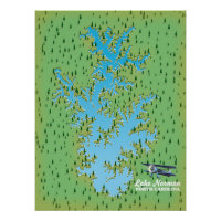 Normandie Süd Carolina Retrokarte