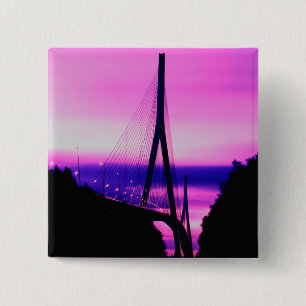 Normandy Bridge, Le Havre, Frankreich 2 Button