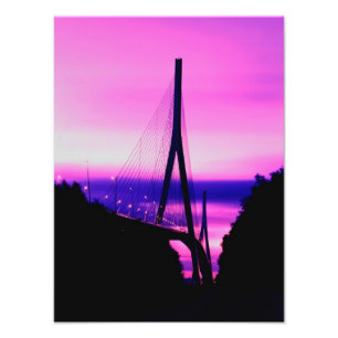 Normandy Bridge, Le Havre, Frankreich 2 Fotodruck
