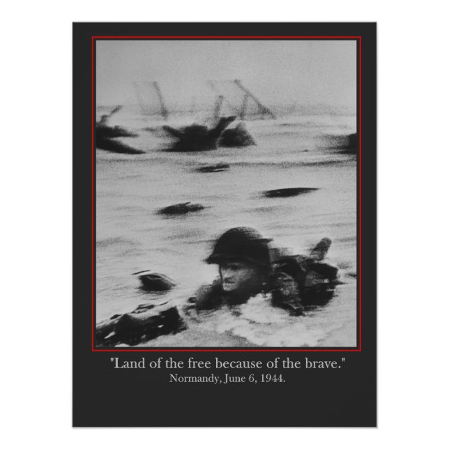 Normandy, June 6, 1944 - WW2 British Soldier Poster (Vorderseite)