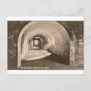 Normaner Kreuzgang Westminster Abbey Vintage Postkarte
