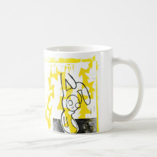 Normanne die Häschen-Kaffee-Tasse (Gelb) Tasse