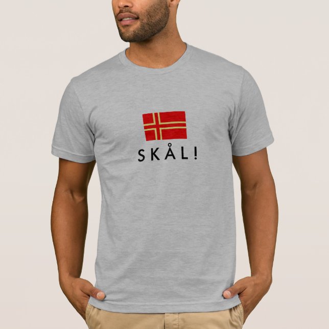normannische Fahne von Heilige-Olaf SKÅL! T-Shirt (Vorderseite)
