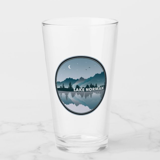 Normannischer See Nord-Carolina Reflektion Glas (Vorderseite)