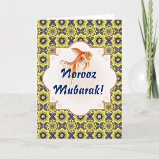Norooz Mubarak Khatam Fische Feiertagskarte