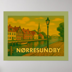 Nørresundby Dänemark-Brücke Poster