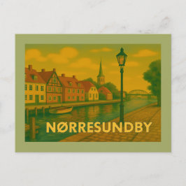 Nørresundby Dänemark-Brücke Postkarte