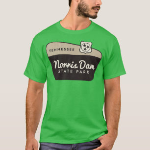 Norris Dam Staat Park Tennessee Willkommenszeichen T-Shirt