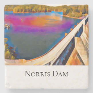 Norris-Damm-Stein-Achterbahn Steinuntersetzer