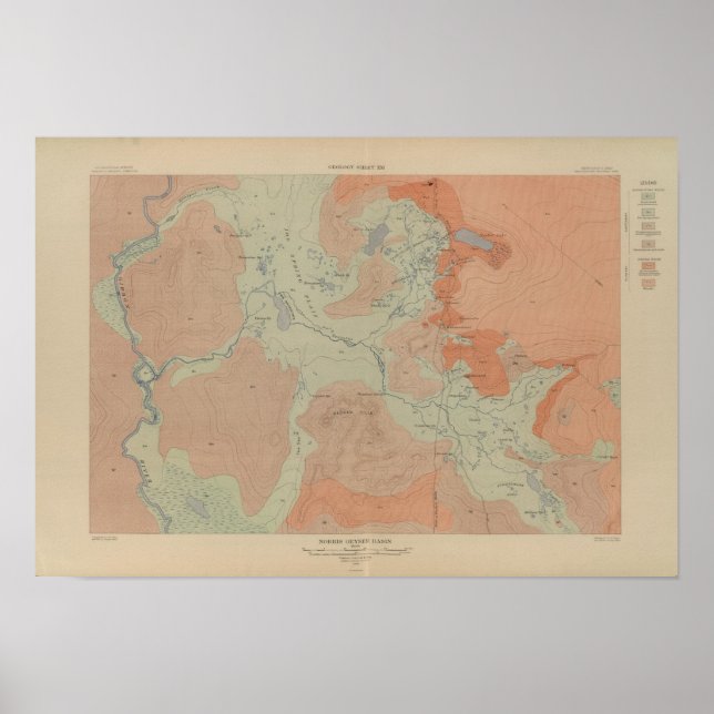 Norris Geyser Basin Poster (Vorne)