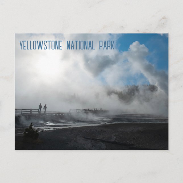 Norris Geyser-Becken Yellowstone-Nationalpark Postkarte (Vorderseite)