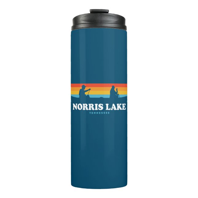 Norris Lake Tennessee Canoe Thermosbecher (Vorderseite)