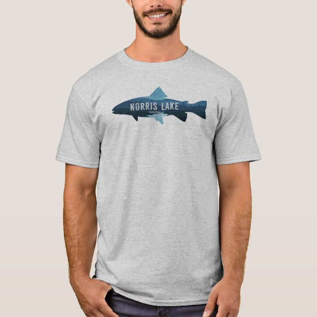 Norris Lake Tennessee Fisch T-Shirt (Vorderseite)