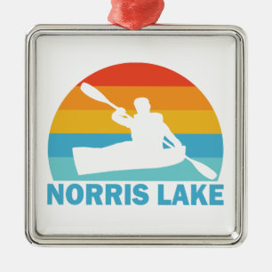 Norris Lake Tennessee Kayak Ornament Aus Metall