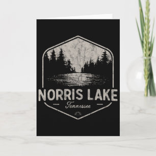 Norris Lake Tennessee Outdoor Vintage Karte