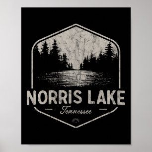 Norris Lake Tennessee Outdoor Vintage  Poster