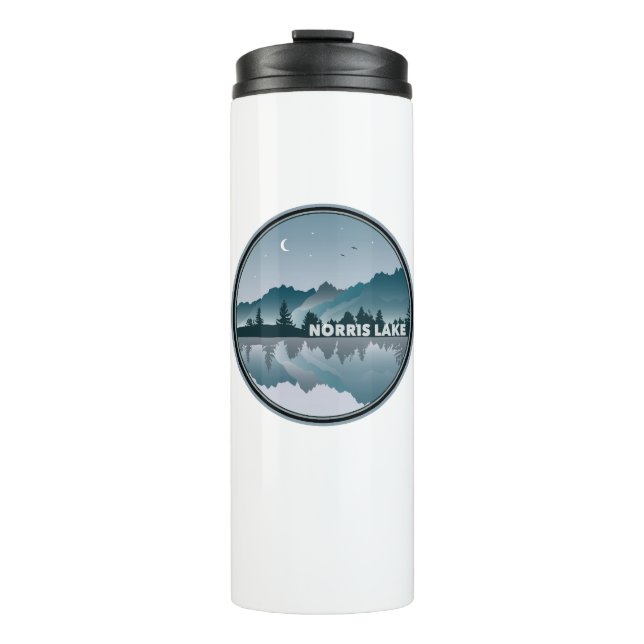 Norris Lake Tennessee Reflection Thermosbecher (Vorderseite)