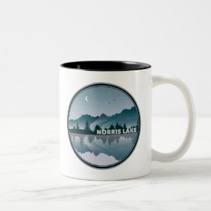 Norris Lake Tennessee Reflection Zweifarbige Tasse