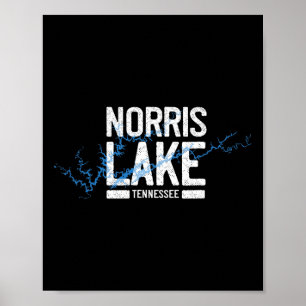 Norris Lake Tennessee Urlaub Bootsabenteuer Poster