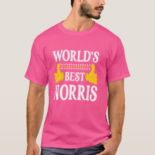 Norris Nachname Team Familie Nachname Weltbeste T-Shirt