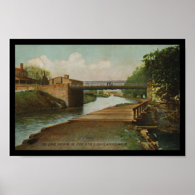 Norristown PA Canal Lock Pennsylvania Poster (Vorne)