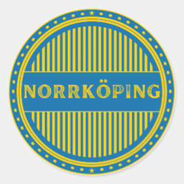 Norrköping City Pride Emblem – Swedish Identity Runder Aufkleber
