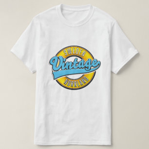 Norrland Schweden Vintage-Style-Logo T-Shirt