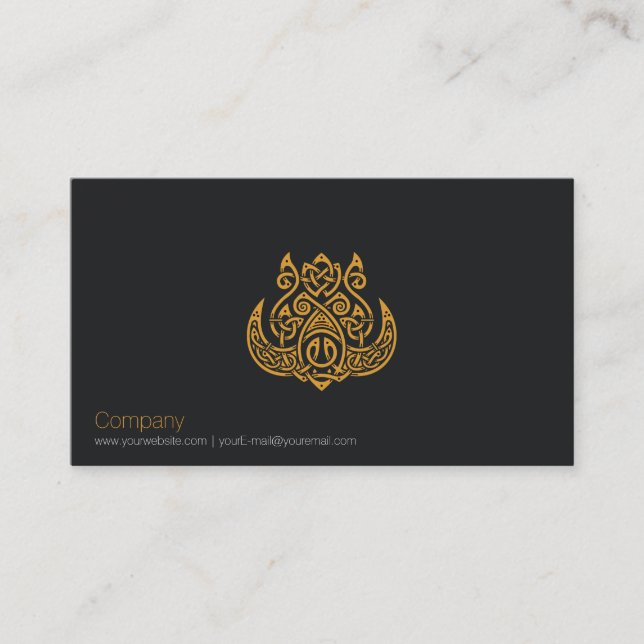 Norse Boar Business Card Visitenkarte (Vorderseite)