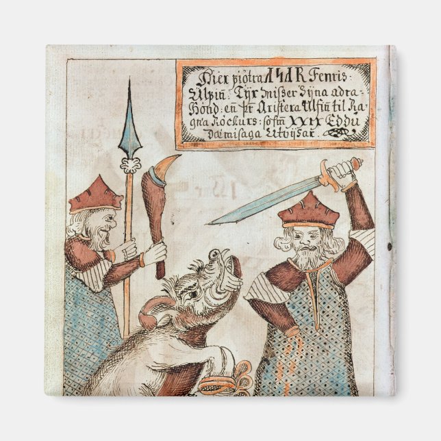 Norse God Tyr verliert seine Hand an den gebundene Magnet (Vorne)