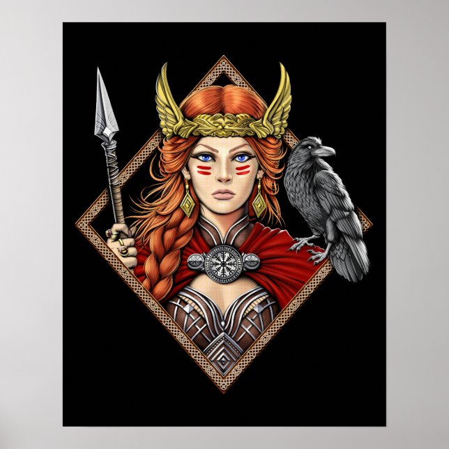 Norse Goddess Freya Poster (Vorne)