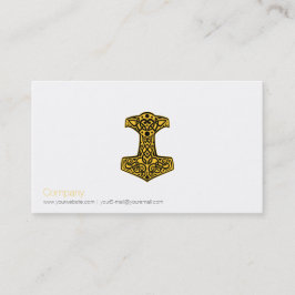 Norse Hammer Business Card Visitenkarte