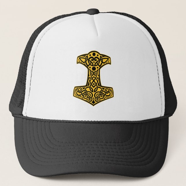 Norse Hammer Trucker Hat Truckerkappe (Vorderseite)