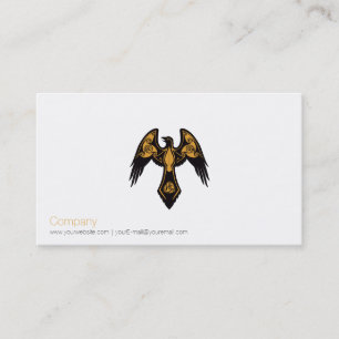 Norse Raven Business Card Visitenkarte