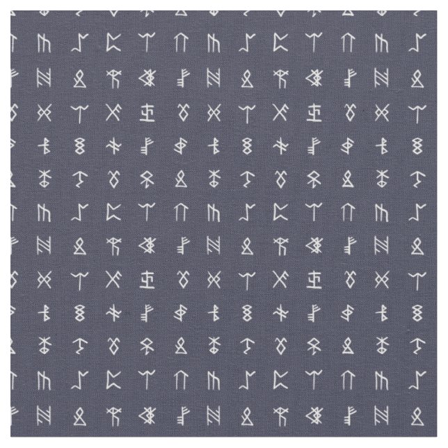 Norse Runes Symbol Pattern Stoff (Nahaufnahme)
