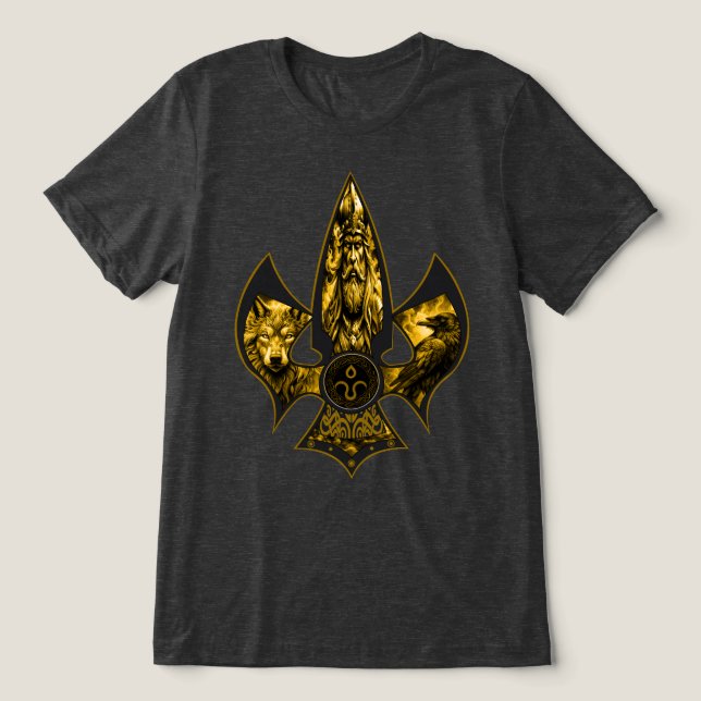 Norse Spear Tri-Blend Shirt (Design Vorderseite)