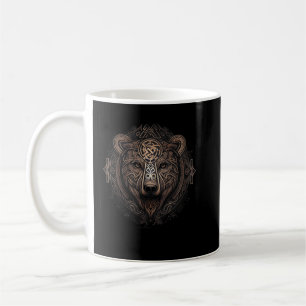 Norse Style Bear Tattoo Viking Ursa Wildlife Anima Kaffeetasse