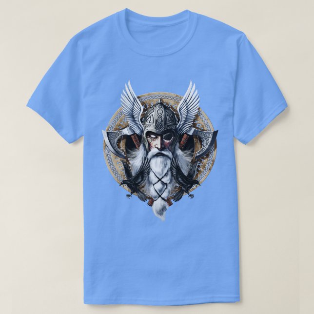 Norse Viking God Odin T-Shirt (Design vorne)